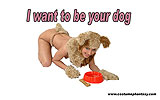 bdsm, petgirl, puppy, furry, bowl, beg, e-card